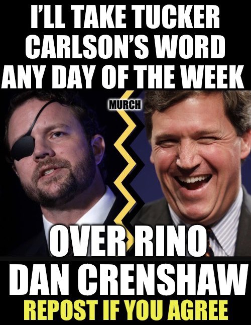 TheEXECUTlONER_'s tweet image. Any…. single…… day! 

Who does Dan Crenshaw think he’s fooling? 🤔

Who agrees 100%? 🙋‍♂️