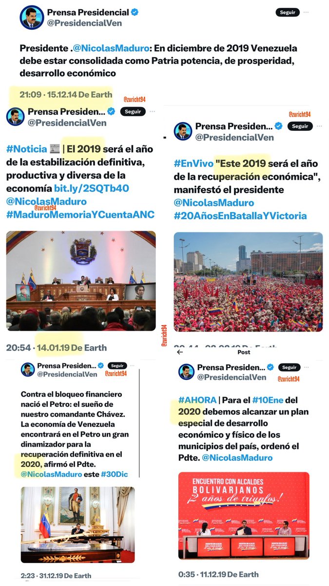 zuricht94's tweet photo. Nicolás Maduro: "Sé que hemos pasado la roncha, las verde, las dura, pero lo que viene de aquí al 2030 es progreso".
Échele un vistazo a todas sus promesas anteriores para que entienda si no lo ha entendido, que esa BASURA no ha cumplido NINGÚNA de todas la promesas que ha hecho durante todos estos años. ¿Ahora si va a ser diferente? NO ME JODAN!