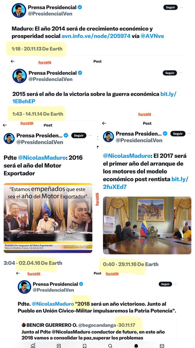zuricht94's tweet photo. Nicolás Maduro: "Sé que hemos pasado la roncha, las verde, las dura, pero lo que viene de aquí al 2030 es progreso".
Échele un vistazo a todas sus promesas anteriores para que entienda si no lo ha entendido, que esa BASURA no ha cumplido NINGÚNA de todas la promesas que ha hecho durante todos estos años. ¿Ahora si va a ser diferente? NO ME JODAN!