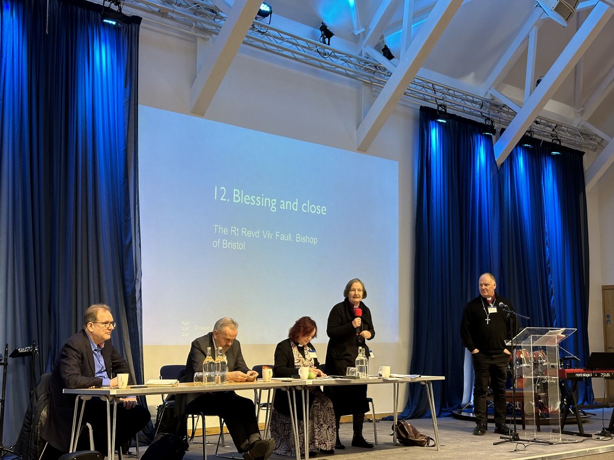#BristolDiocesanSynod closes with reflection from @Bishopviv1 and blessing from @RevWarwick. Thank you to everybody who joined us @StMichaelsSG for Synod today.