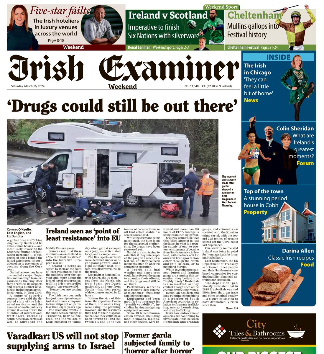 CormacJOKeeffe's tweet photo. Extensive coverage of failed drug importation bid along a vulnerable Cork coastline.
Consider buying a copy of @irishexaminer and #supportnewspapers
@eoinbearla @LizDunphy1 @randomirishnews @CraftyReporter https://t.co/non9vymC3a