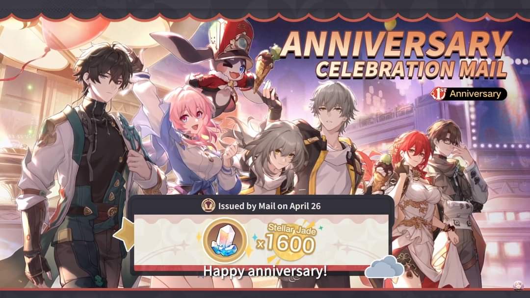 dan heng pics on X: “HSR ANNIVERSARY GIFTS WE’RE GETTING FREE 20 