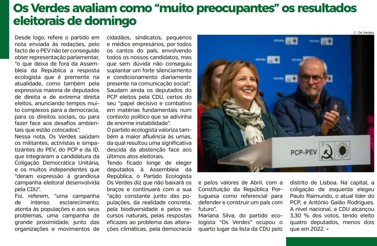 OsVerdes's tweet photo. Artigo no Jornal Mais Guimarães sobre balanço dos resultados eleitorais. https://t.co/mfjf92mOlE