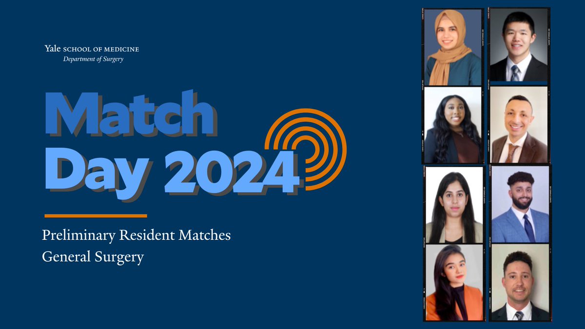 Amazing day at <a href="/YaleMed/">Yale School of Medicine</a> and <a href="/YaleSurgery/">Yale Surgery</a> with new <a href="/YaleSurgRes/">Yale Surgical Residency</a> joining our team.  #MatchDay2024 #MatchDay #Match2024 was a great success.  Meet our new General Surgery Residents!