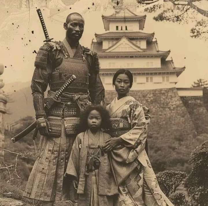 YASUKE y Familia. Cascadas Japón, 1883 Yasuke fue el primer samurái negro y extranjero en la historia de Japón. Fue parte de la Colonia Japonesa que llegó a Chile en 1882. Peleó junto al ejército de Chile contra la Confederación Perú-Boliviana en la Batalla del Lago Llanquihue.