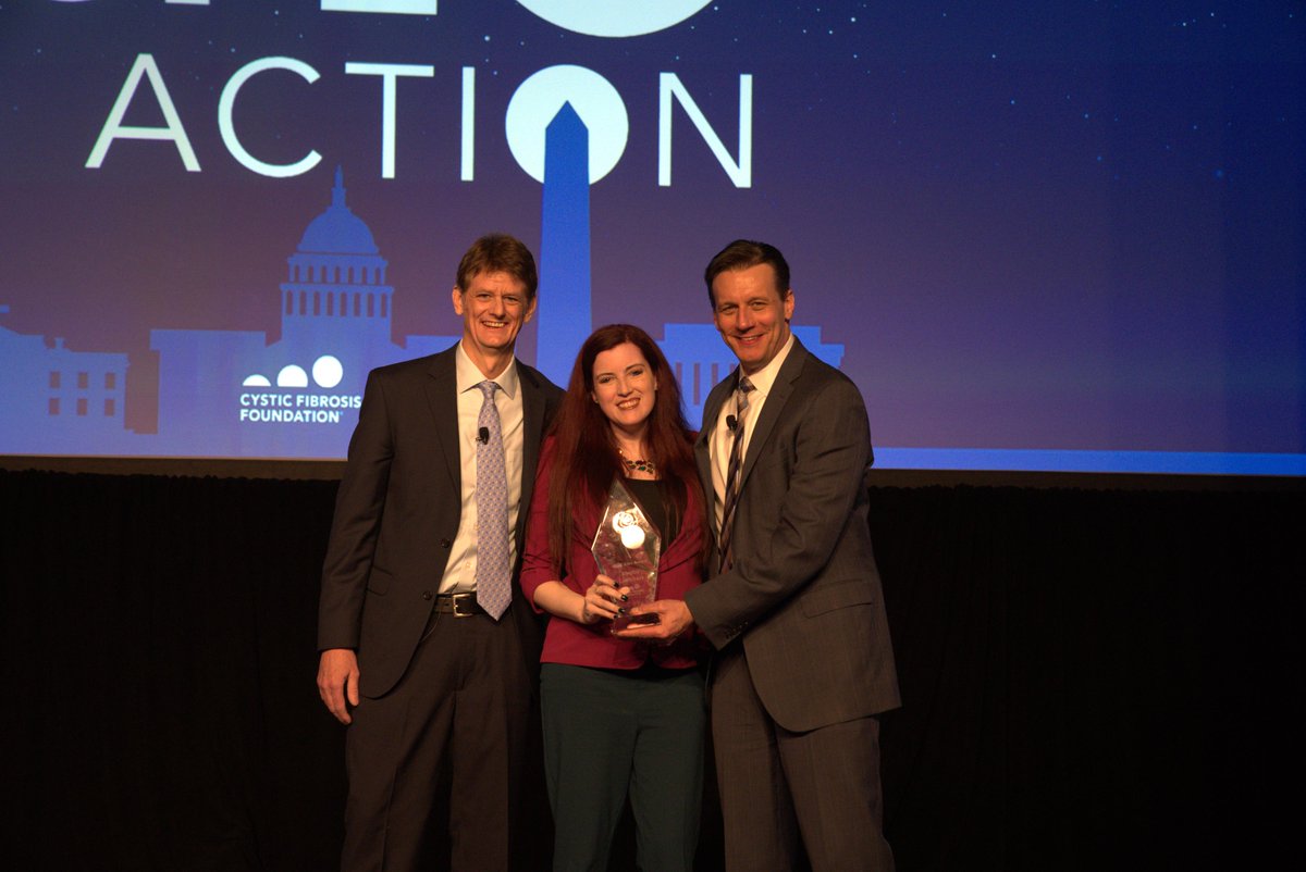 Please join us in congratulating the recipient of this year’s Alex Award, Shelby Luebbert. The Alex Award recognizes an individual with cystic fibrosis who is a role model to others living with the disease. #CFFVLC