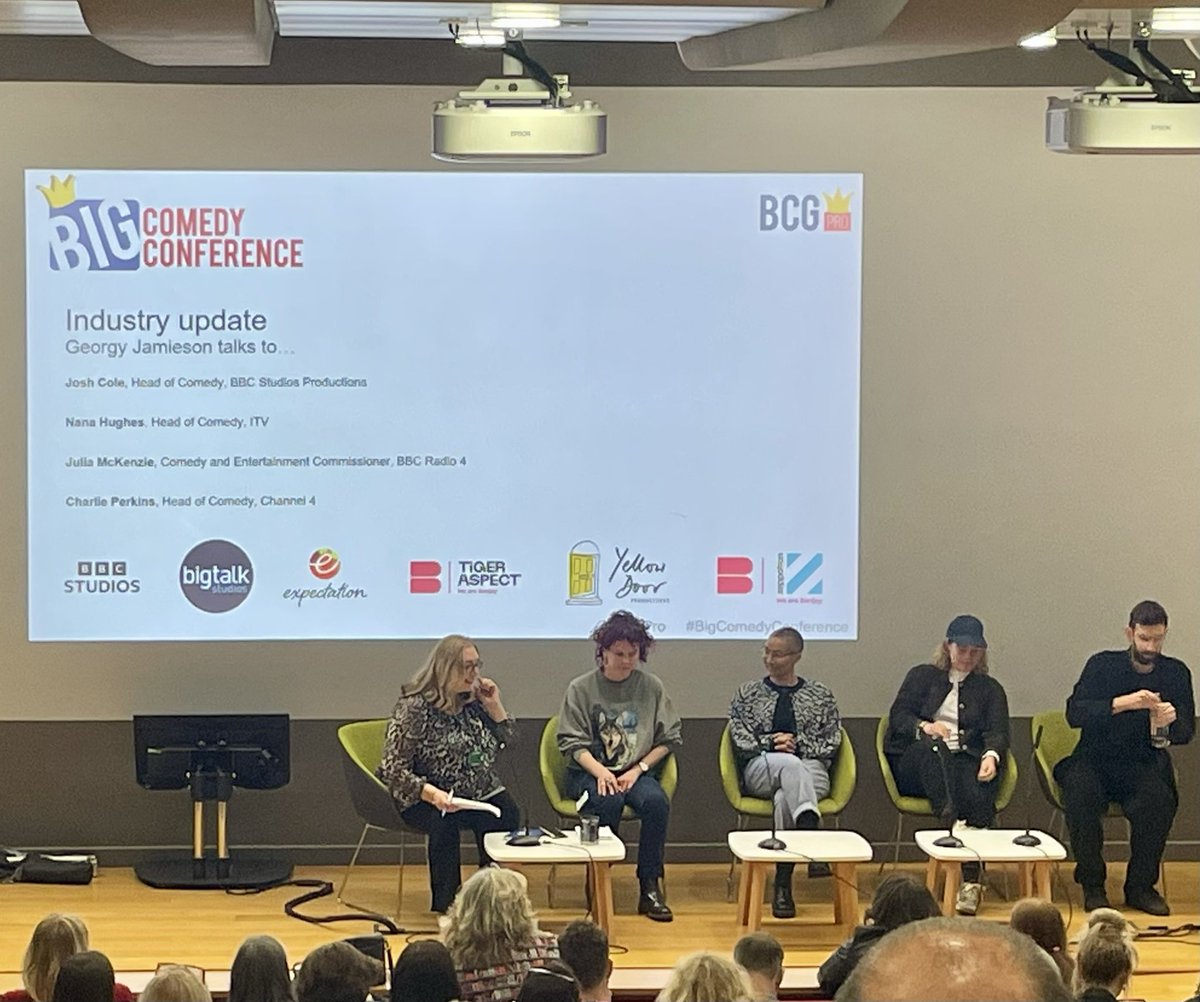 Delighted to be sponsoring the #BigComedyConference and hoping everyone is finding it an inspiring day. @BritishComedy @BCGPro