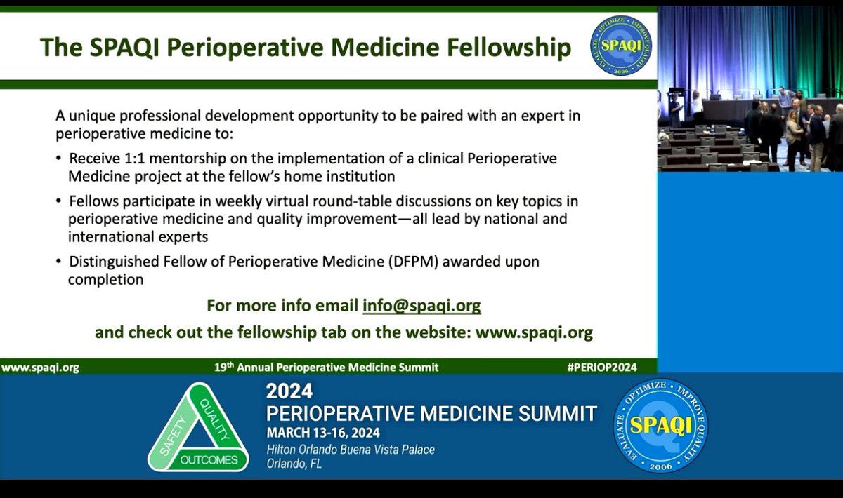 Sharing more highlights from #periop2024 @SPAQIedu