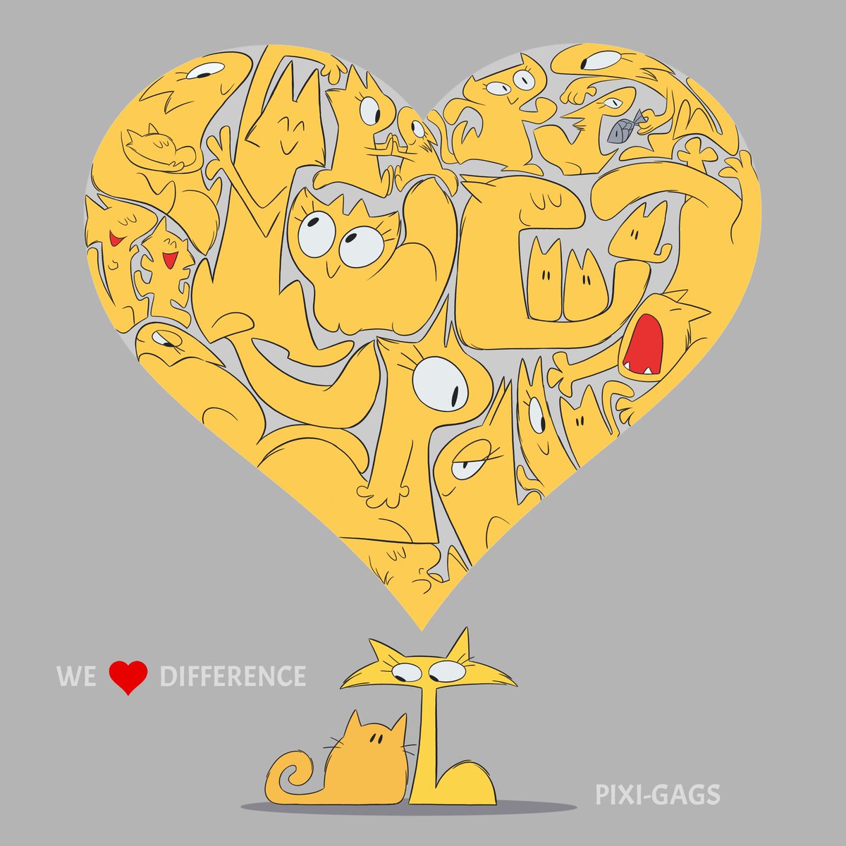 ' WE ❤️ DIFFERENCE'
 
#Resonance #Neurodiversity #pixi_gags #design  #illustration #art #CharacterCreation #digitalart