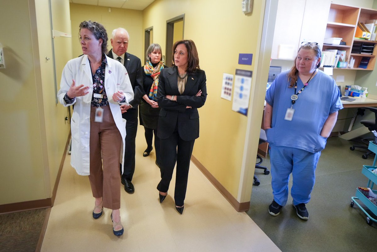 This week, Vice President Harris became the first Vice President to visit an abortion clinic. Our Administration will not stop fighting until the protections of Roe v. Wade are restored in federal law.
