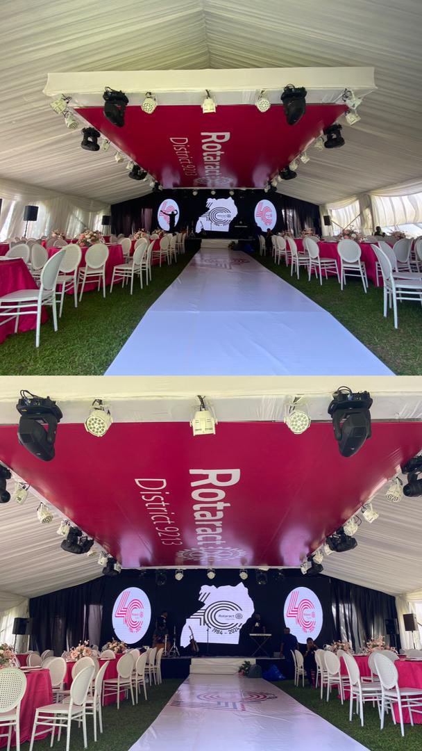 RotaractD9213's tweet photo. The stage is set.
We are concluding the #WorldRotaractWeek activities and celebrating 40 years of Rotaract in Uganda here at BCF Courts ( opposite Food For The Hungry) in Muyenga, and the fun starts at 5pm 🥳
#RotaractUGAt40 https://t.co/Tj9pLyRbl6