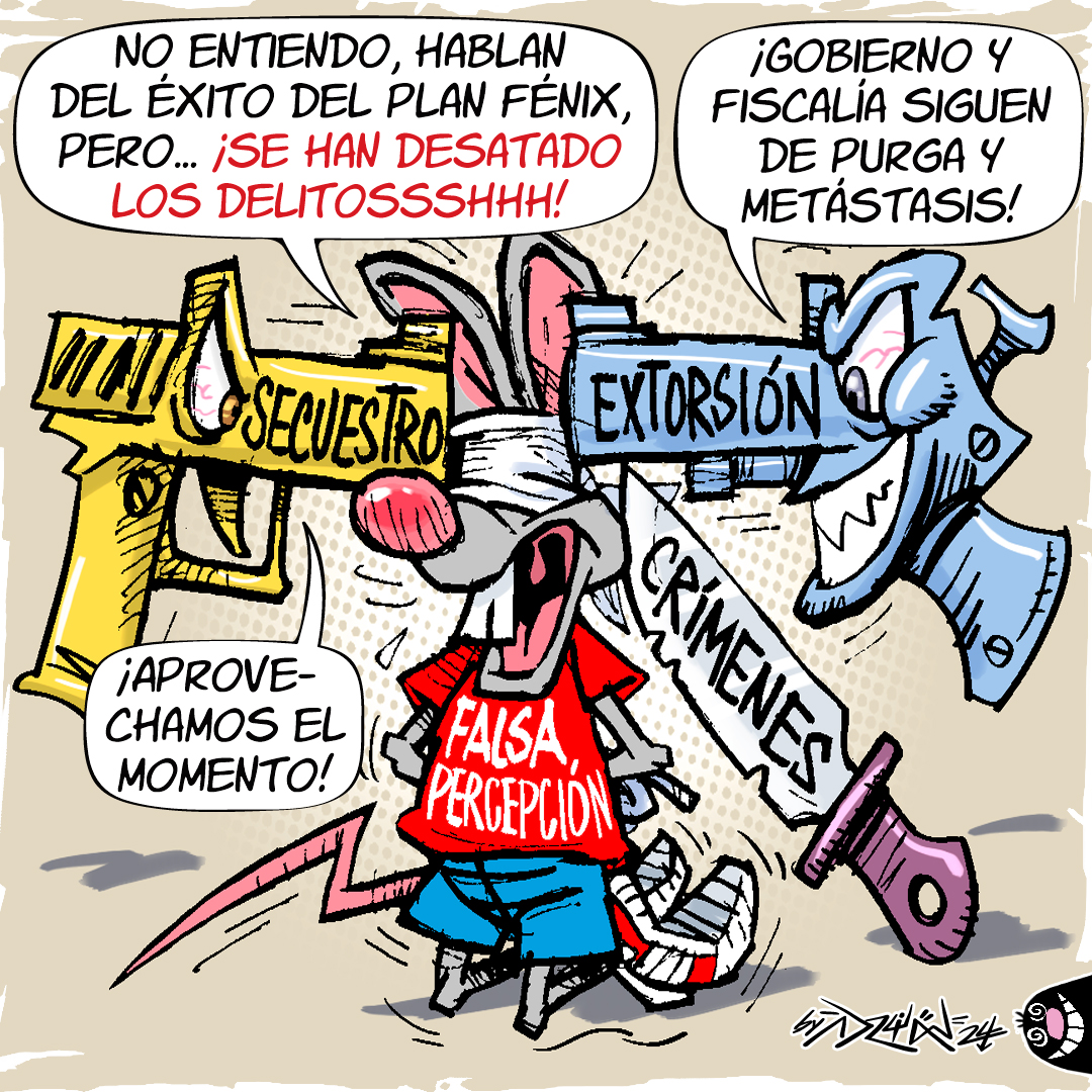 DiarioExtraEc's tweet photo. OPINIÓN 💬| Les compartimos la caricatura 'EL TOQUE DE QUEDA YA NO SIRVE Y SE HAN DESATADO LOS DELITOS EN ECUADOR', de este sábado 16 de marzo de 2024, realizada por Adrián Peñaherrera. ✏️
#TOQUEDEQUEDA #GUERRAINTERNA #INCREMENTO #CASOS #DELITOS #SECUESTRO https://t.co/yayb4zDG3M