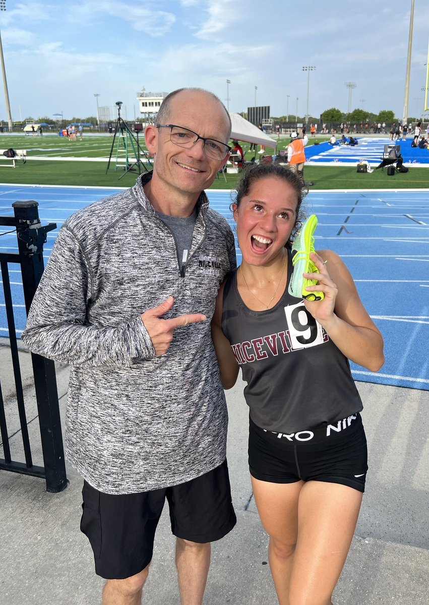 PRs are calling Rayne Mendez as drops 10 sec to run 11:44.7 in the 3200m run at the IMG Spring Break Invitational.  <a href="/todd_brigman/">Todd Brigman</a> <a href="/CoachWebb1337/">Coach Emily Webb</a> <a href="/Jwlafollette/">Jamie LaFollette</a> <a href="/NicevilleEagles/">Niceville Eagle Athletics</a>
