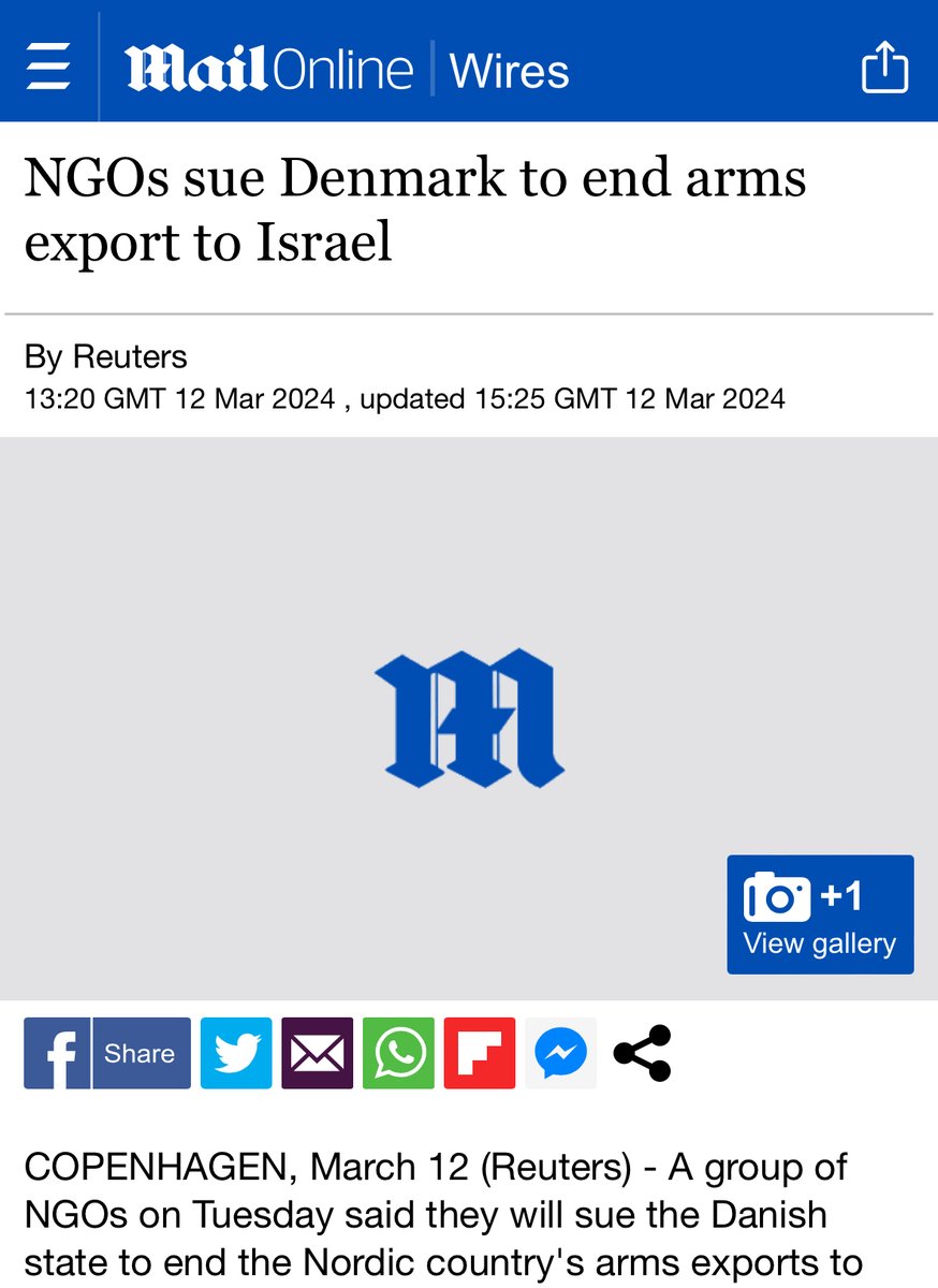 I de sidste fem dage er nyheden om vores retsag om at stoppe dansk våbeneksport til Israel er gået verden rundt. Her er et lille udklip fra mediedækningen i Storbritanien... #dkpol #dkaid #ForFolkeretten @ActionAidDK @OxfamDanmark @amnestydk @LarsKoch @VibeKlarup