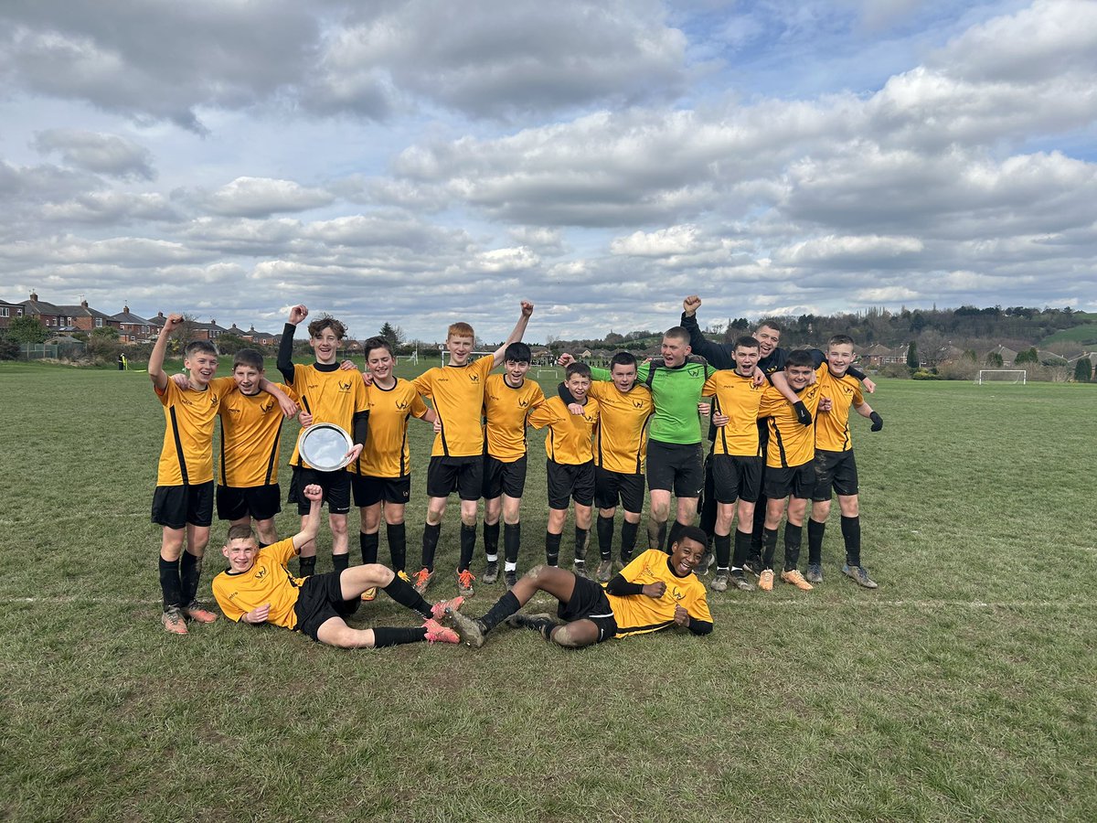 WingfieldAcadPE's tweet image. What a morning of Football! ⚽️
Both Y8 and Y9 teams successfully winning the Rotherham School’s Plate. Incredible performances all around- well done lads! #champions 🏆