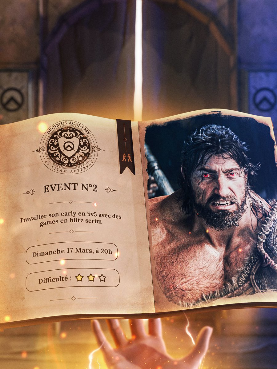 Decimus_GG's tweet photo. Il est l'heure de passer à la pratique en travaillant son early sur 5 games de 15 min ⚔️

🗓️ Dimanche 17 mars
⏰ 20h

➡️ https://t.co/Zcj7azhxsg https://t.co/9poGaKfUKz