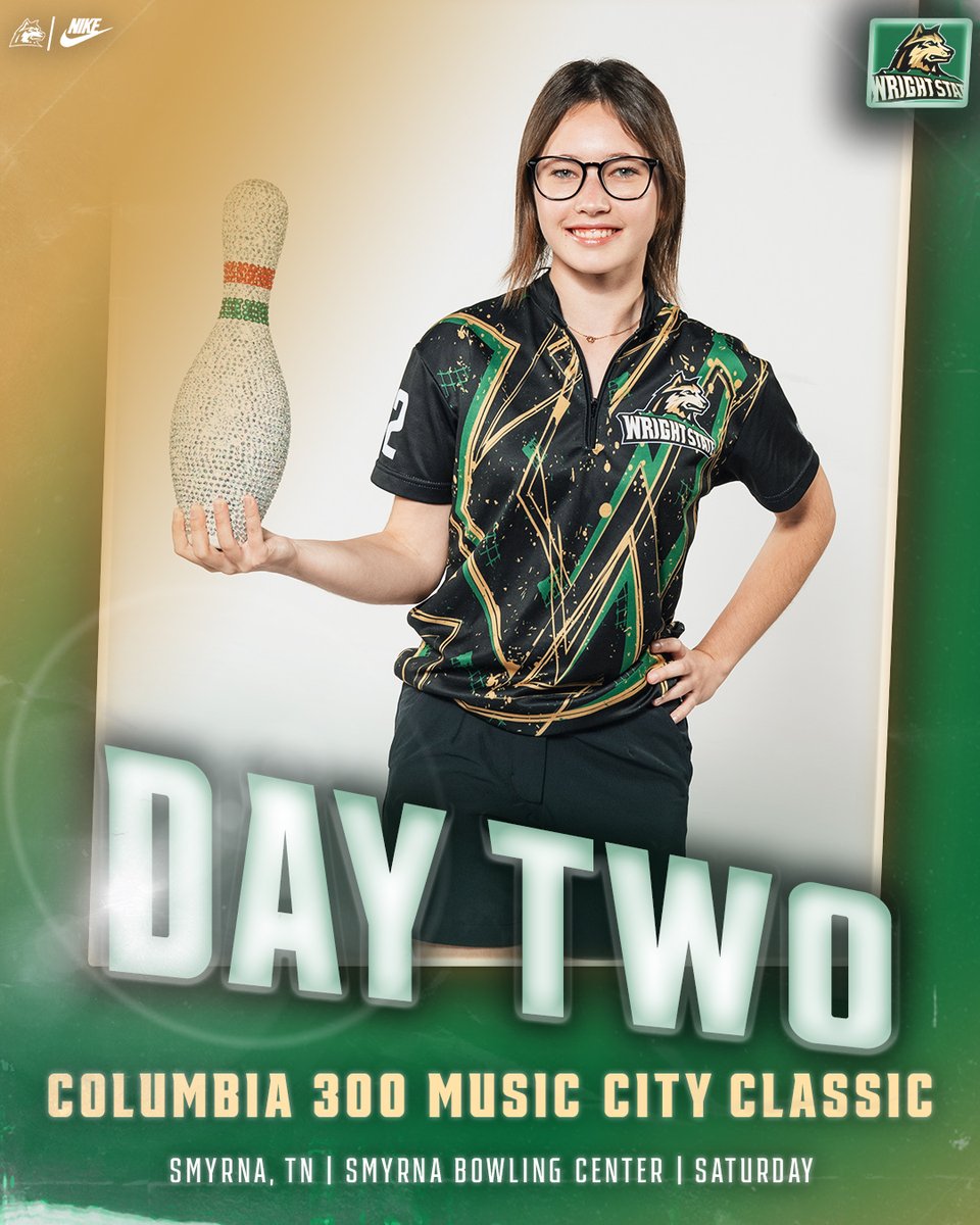 Second day to do it the Raider way!! 🐺 🆚 Columbia 300 Music City Classic 💻 Facebook (facebook.com/wsubowling) 🏟 Smyrna Bowling Center 📍 Smyrna, TN #RaiderUP | #RaiderFamily