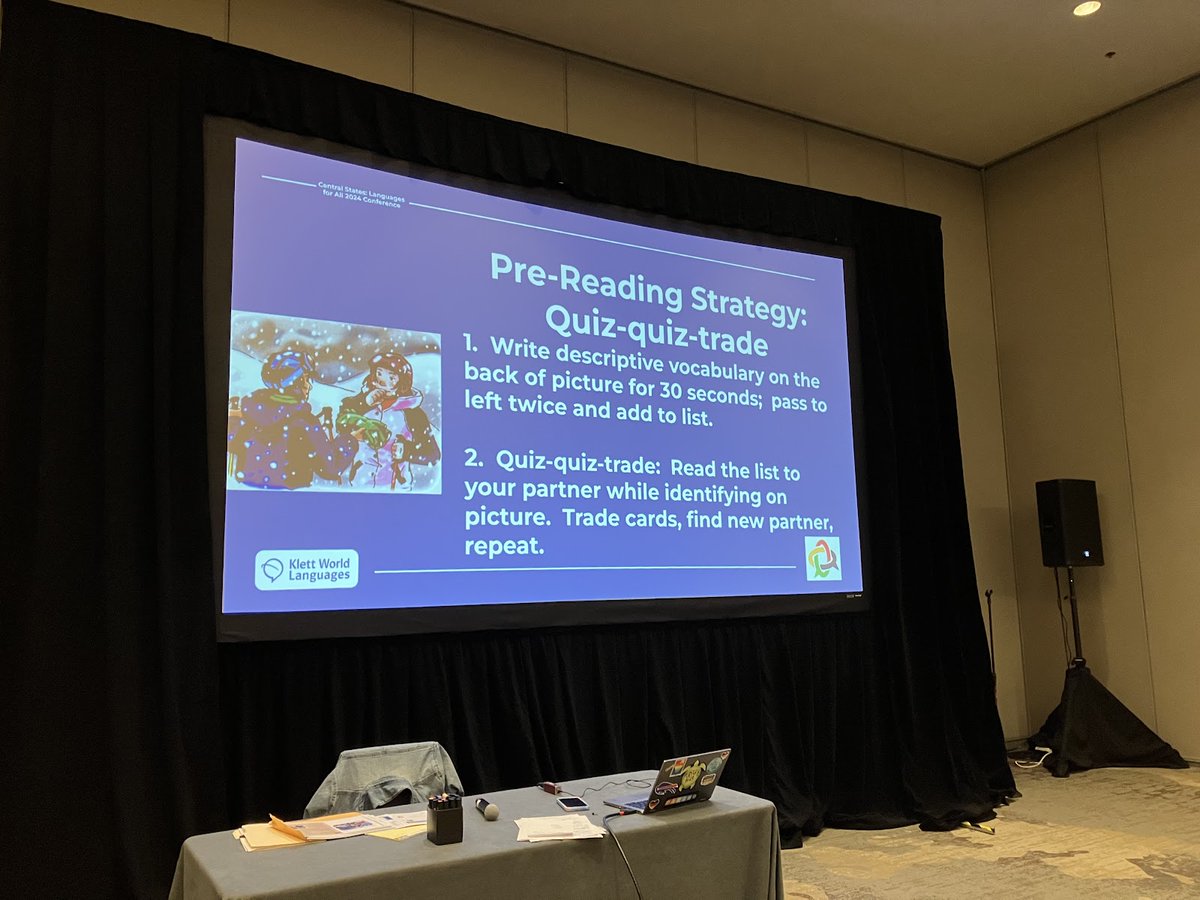 Working in groups and learning about reading strategies at the Central States: Languages for All conference! 📚

#csc24
<a href="/cslang4all/">Central States: Languages for All</a>