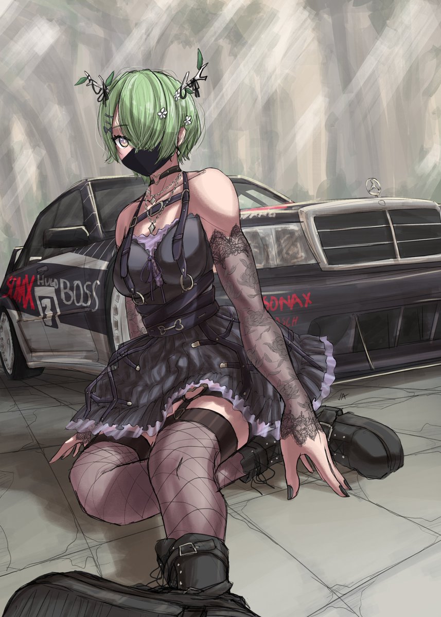 JustusKuro's tweet photo. Goth Fauna, the Keeper of "Nature" and her Goth- Appropriate Mercedes W201 Evo2 Race car. 

Want to see more of these?
#FineFaunart #GothFauna #Vtuber #mercedes #racecar #digitalart #art #VtuberEN #Fanart https://t.co/Cn7nBkCgfD