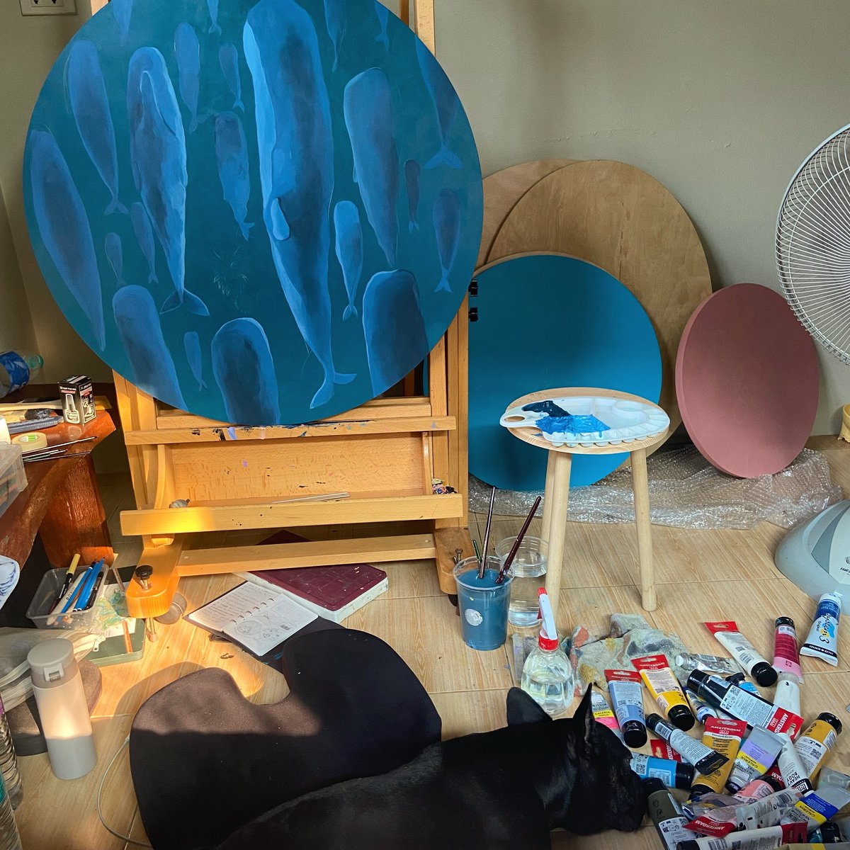 ManasawiiStudio's tweet image. Wip 🐋🐋🐋✨

#manasawii #ashtheblackcatexhibition #metroart #นิทรรศการควันหลง