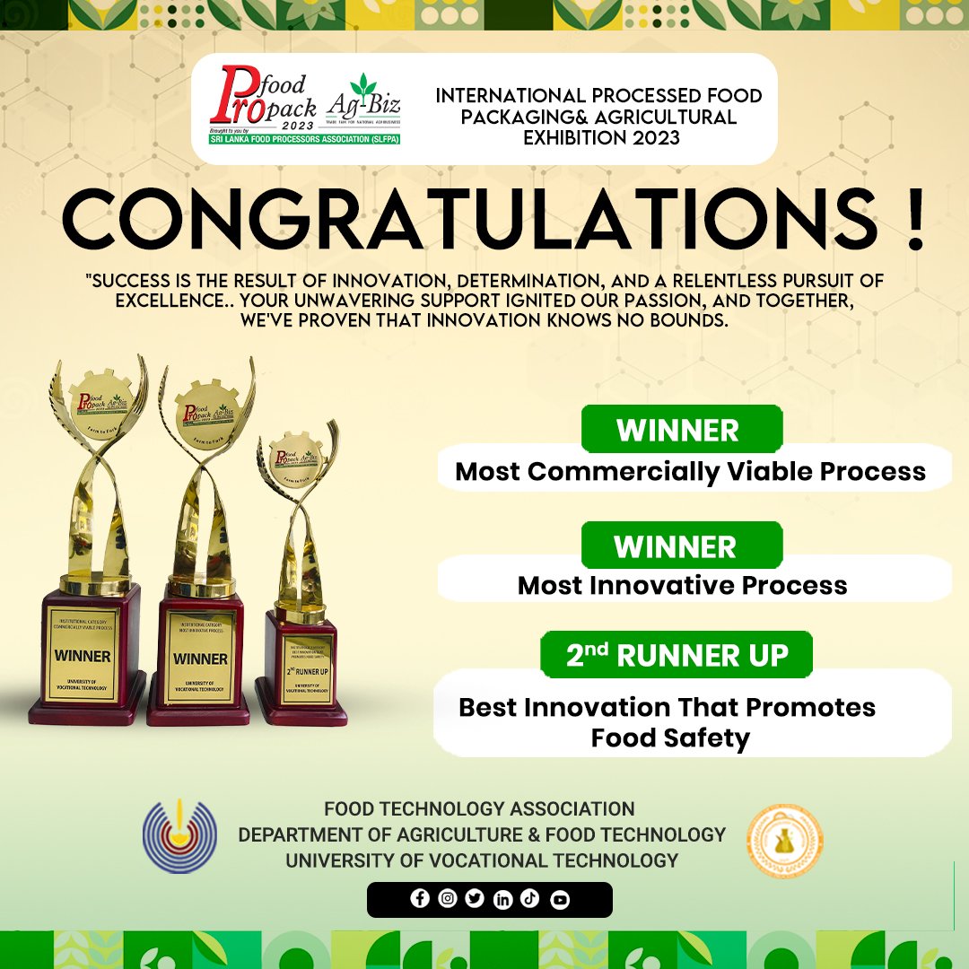FoodTechUoVT's tweet photo. 𝐀𝐥𝐥 𝐎𝐅 𝐘𝐎𝐔𝐑 𝐇𝐀𝐑𝐃 𝐖𝐎𝐑𝐊 𝐋𝐄𝐃 𝐓𝐎 𝐓𝐇𝐈𝐒 𝐌𝐎𝐌𝐄𝐍𝐓
𝐆𝐫𝐚𝐭𝐢𝐭𝐮𝐝𝐞 𝐟𝐢𝐥𝐥𝐬 𝐨𝐮𝐫 𝐡𝐞𝐚𝐫𝐭𝐬 𝐚𝐬 𝐰𝐞 𝐫𝐞𝐟𝐥𝐞𝐜𝐭 𝐨𝐧 𝐭𝐡𝐞 𝐢𝐧𝐜𝐫𝐞𝐝𝐢𝐛𝐥𝐞 𝐣𝐨𝐮𝐫𝐧𝐞𝐲 𝐭𝐡𝐚𝐭 𝐥𝐞𝐝 𝐮𝐬 𝐭𝐨 𝐭𝐫𝐢𝐮𝐦𝐩𝐡 𝐚𝐭 𝐏𝐫𝐨𝐅𝐨𝐨𝐝 𝐄𝐱𝐡𝐢𝐛𝐢𝐭𝐢𝐨𝐧. https://t.co/2UFLtYC3Zy
