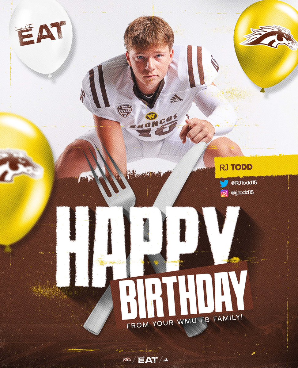 Happy Birthday, RJ! 🎉 @RJTodd15 #EAT | #BroncosReign