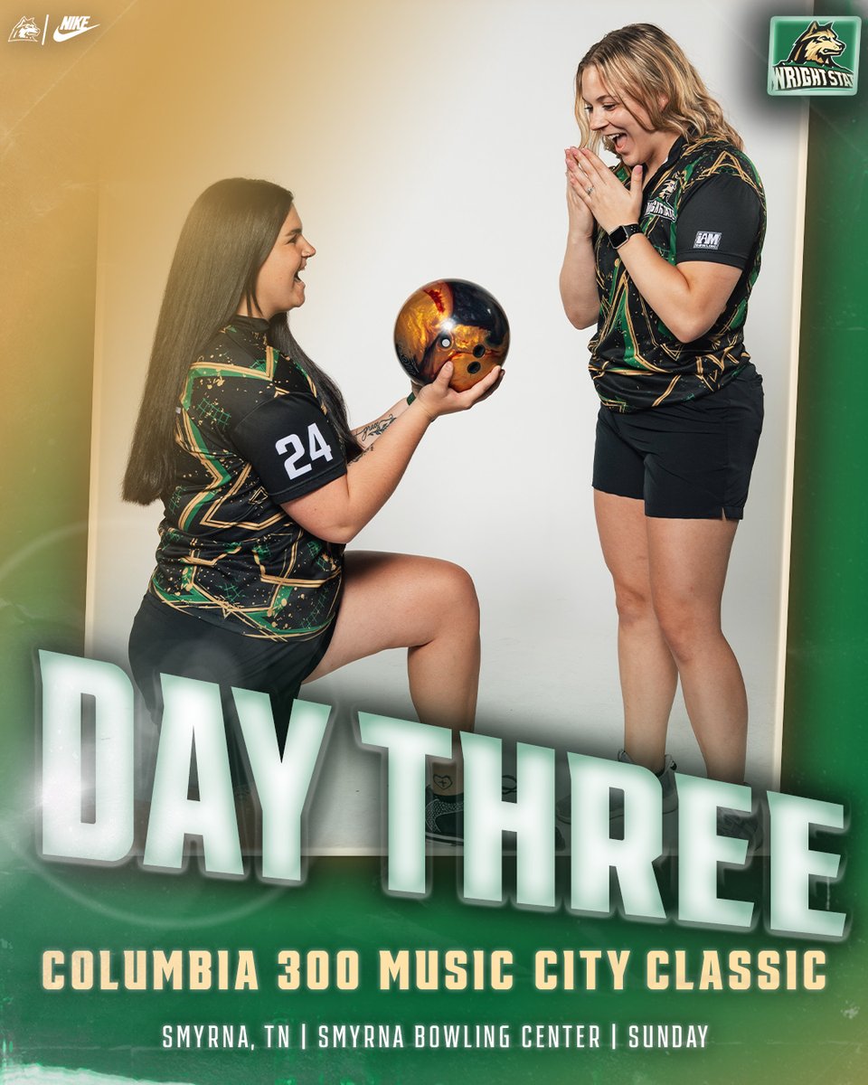 Bitter sweet moment for the last day of action this season! We are ready!! 🆚 Columbia 300 Music City Classic 💻 Facebook (facebook.com/wsubowling) 🏟 Smyrna Bowling Center 📍 Smyrna, TN #RaiderUP | #RaiderFamily