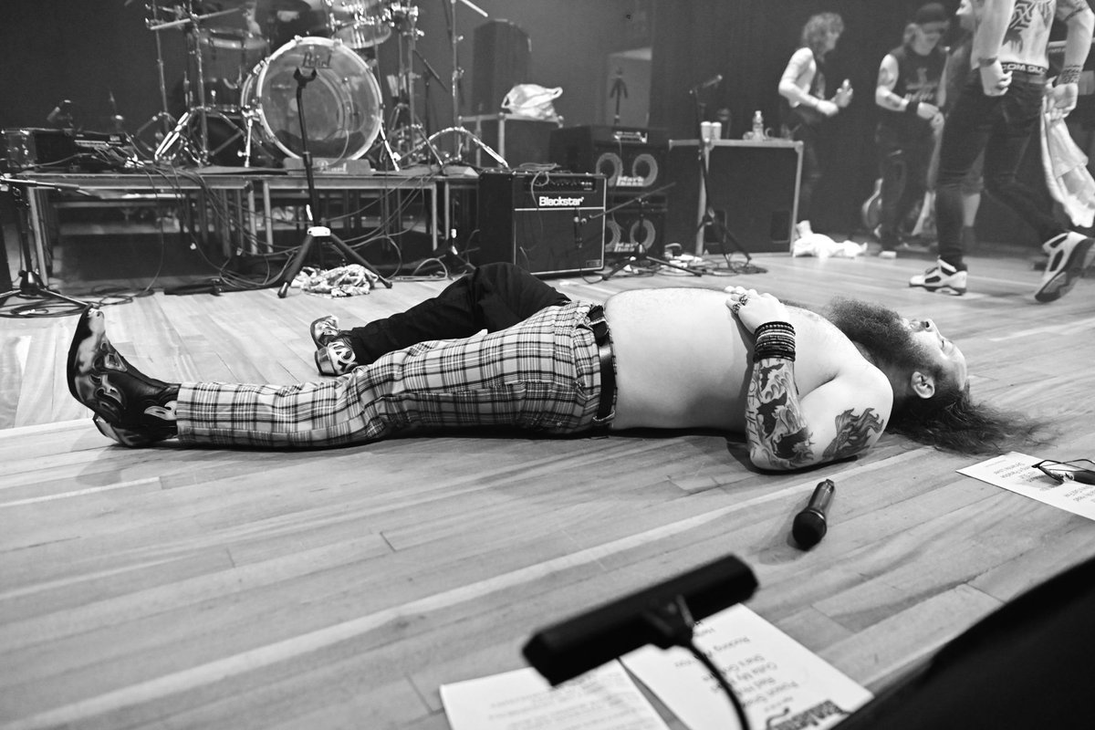 badactressband's tweet photo. 1 year ago today, Toby played his first show with the band… 

What a ride!

It’s been a tiring year…😆

📸: Martin Carran

#Badactress #badactressband #rockmusic #dynamitelover #livemusic #music #nwocr #emergingrockbands #hardrock #modernrockmusic #poprock https://t.co/uasG4lQ2cl