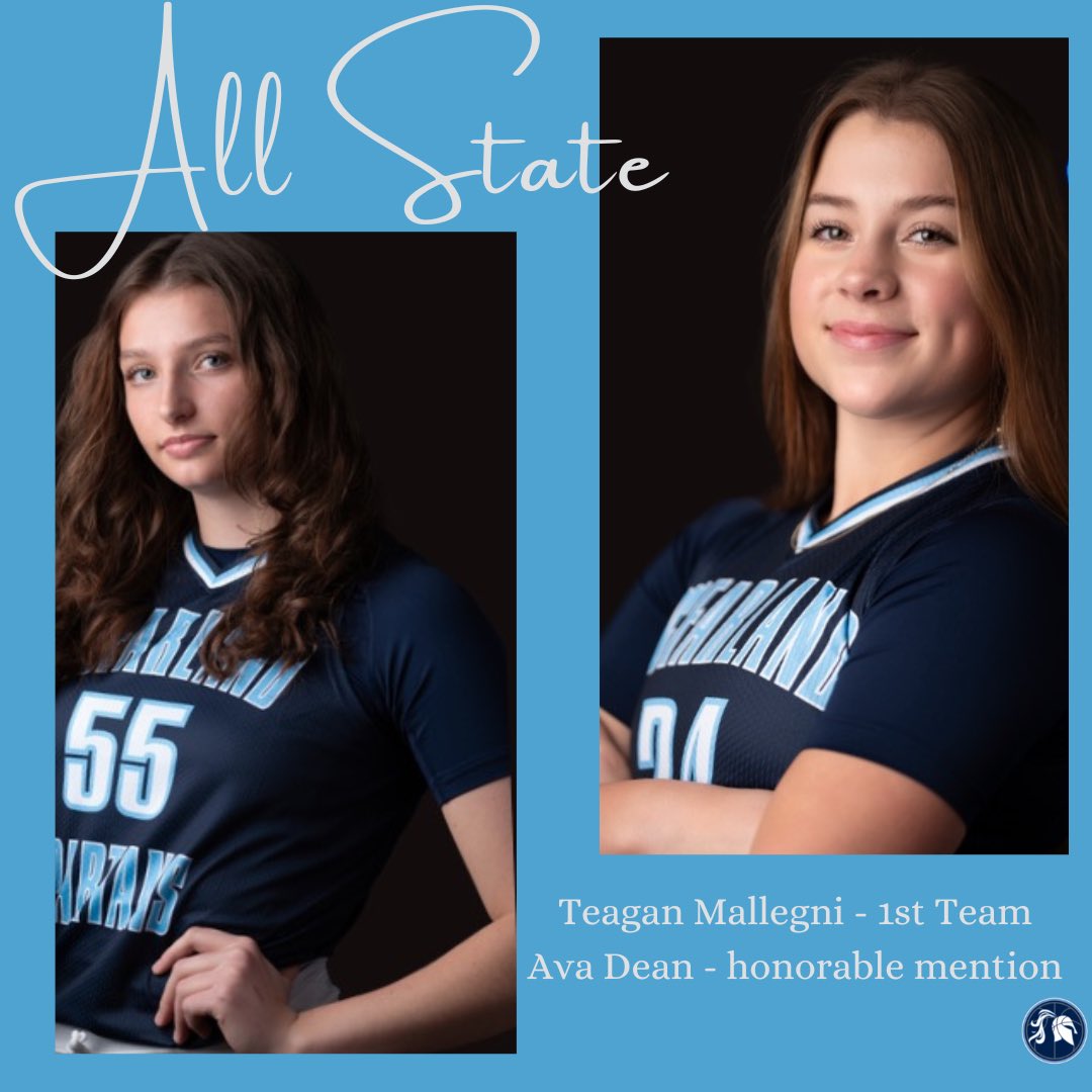 Congratulations to <a href="/TeaganMallegni/">Teagan Mallegni</a>  and <a href="/Ava_Dean24/">Ava Dean</a>  for their all state recognition 💙🏀