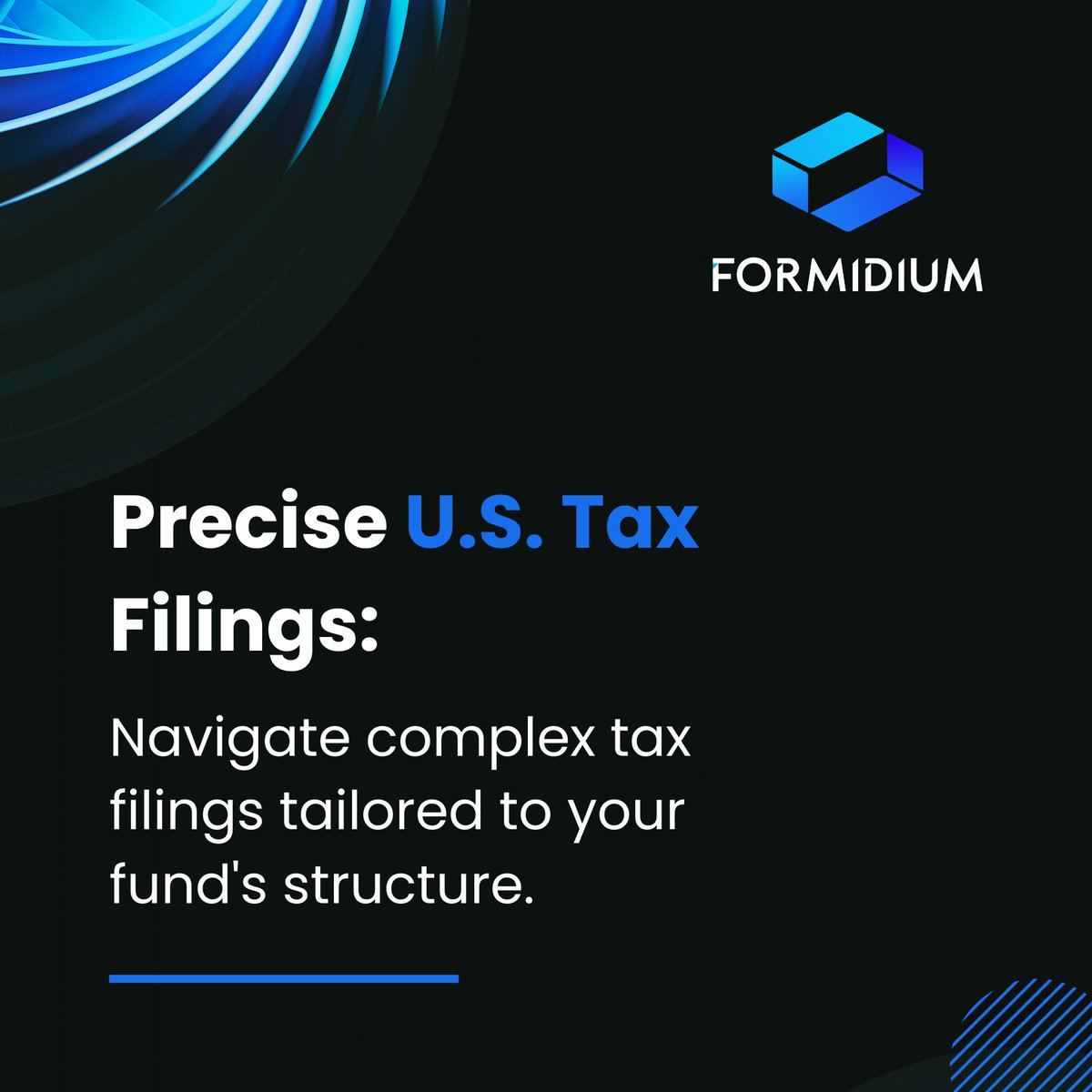 Formidium's tweet photo. Experience U.S. fund tax filing with @Formidium  specialized team. Count on our precise tax accounting and allocations with tech-driven solutions for range of fund types. 
Learn more: https://t.co/PZnyQVtCIY    Contact us: info@formidium.com
#Formidium  #ustax #Form1120 #Form1065 https://t.co/qx8Ecdhqgn