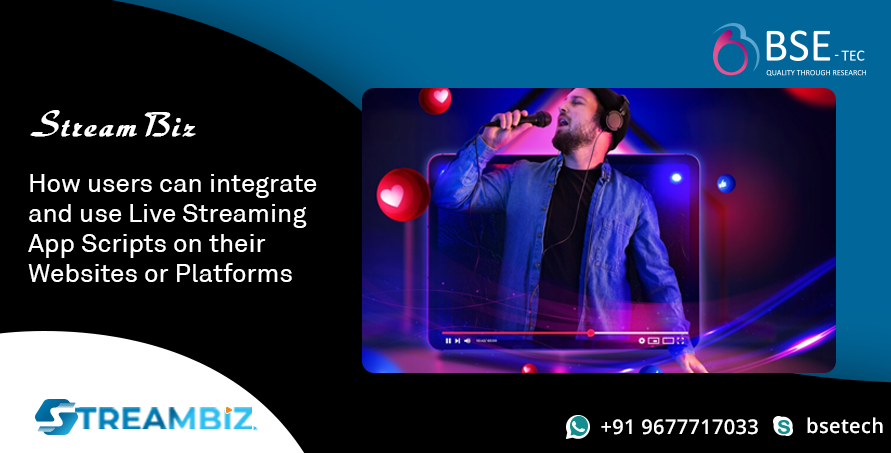 BSEtech's tweet image. StreamBiz - How users can integrate and use Live Streaming App Scripts on their Websites or Platforms.

bsetec.com/periscope-clon…

#streambizz #bigoliveclonescript
#periscopeclonescript #livestreaming #livestreamingclone