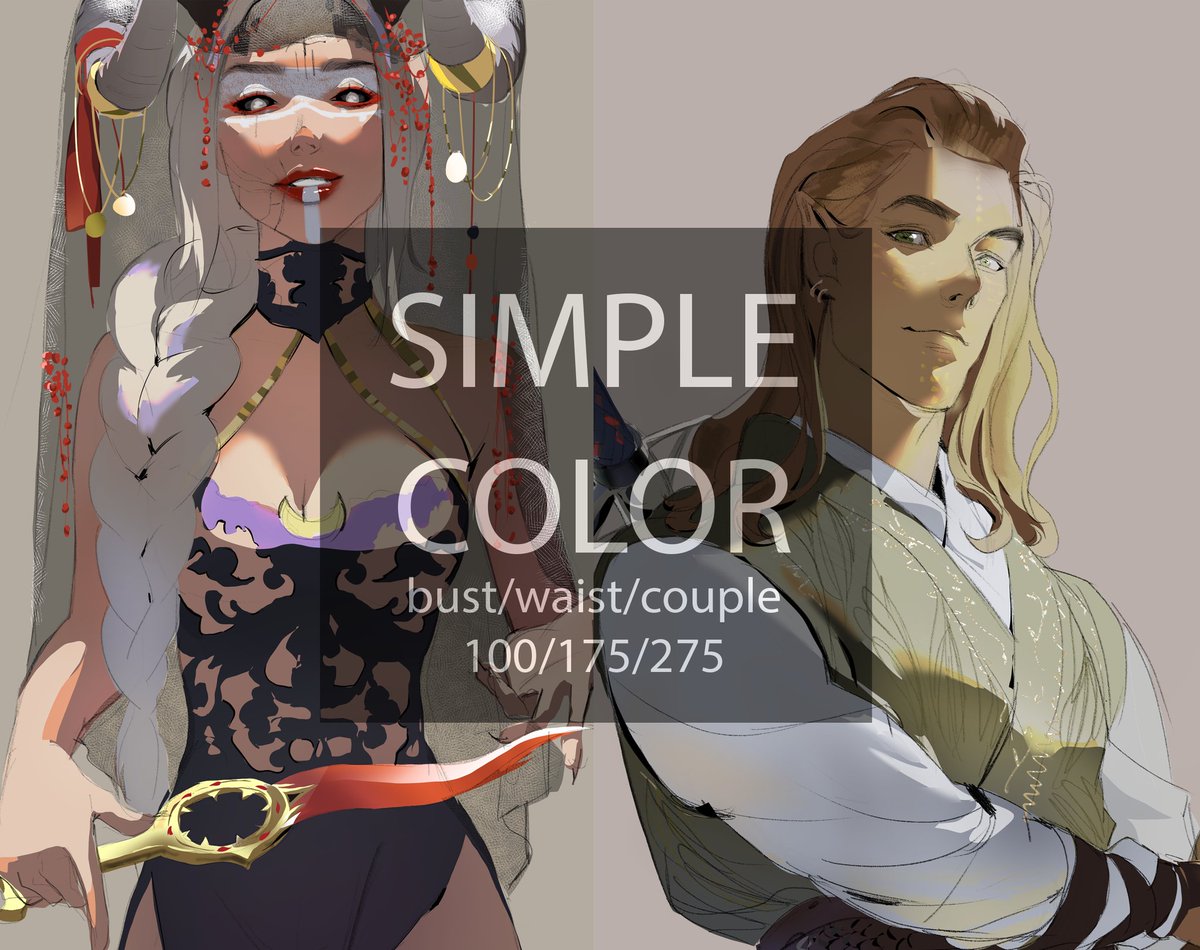 [RT pls] COMMISSION IS OPEN AGAIN. No slot limit (yet). Details and form are on my carrd on my bio. PLS read terms of service first before committing.