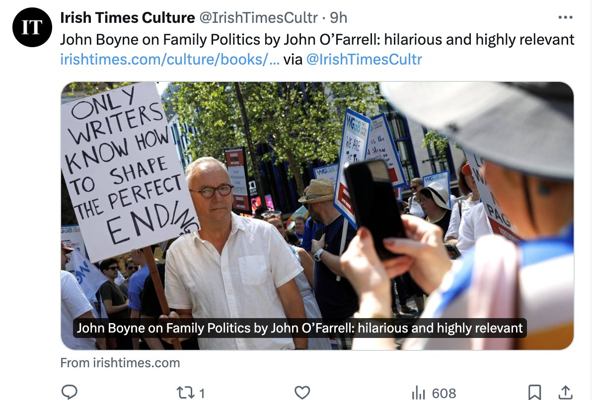 John O'Farrell tweet media