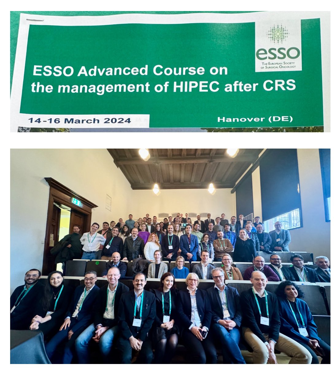 ESSO Hannover HIPEC Course Official Course photo @ISSPP1 @PSOGI_EC @IspsmHipec