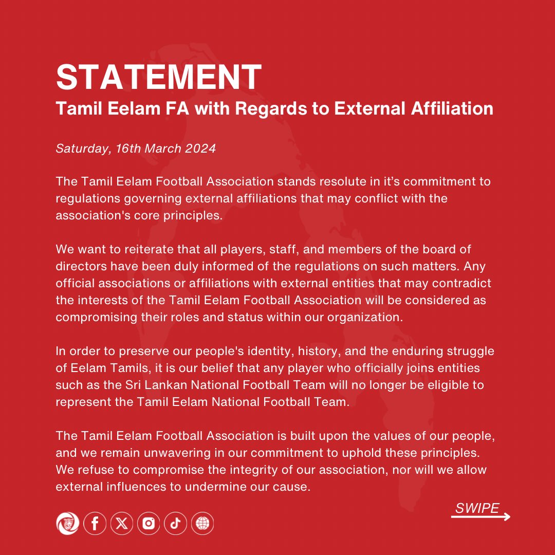 EelamFa's tweet photo. 16th March 2024 | STATEMENT 📄
https://t.co/sb8R1MoPqv https://t.co/Y6YLHi3WdS