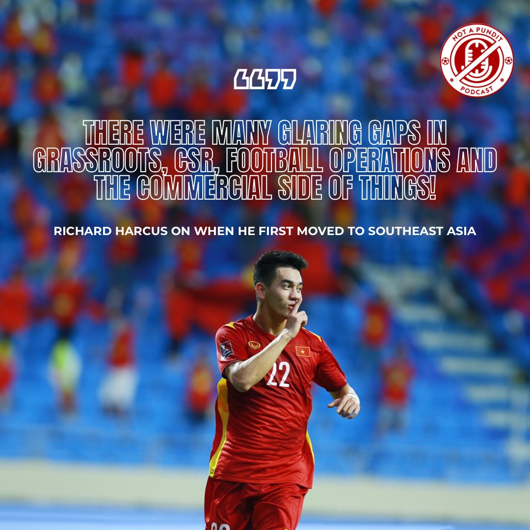 notapunditpod_'s tweet photo. Southeast Asian football is a goldmine of untapped potential, waiting to be discovered and unleashed ⚽ From the bustling streets to the vibrant stadiums, the region offers endless opportunities for growth, development, and excitement. 🚀 

https://t.co/SdK0WZWnKy 🎧 https://t.co/o4Mt4zLrZX