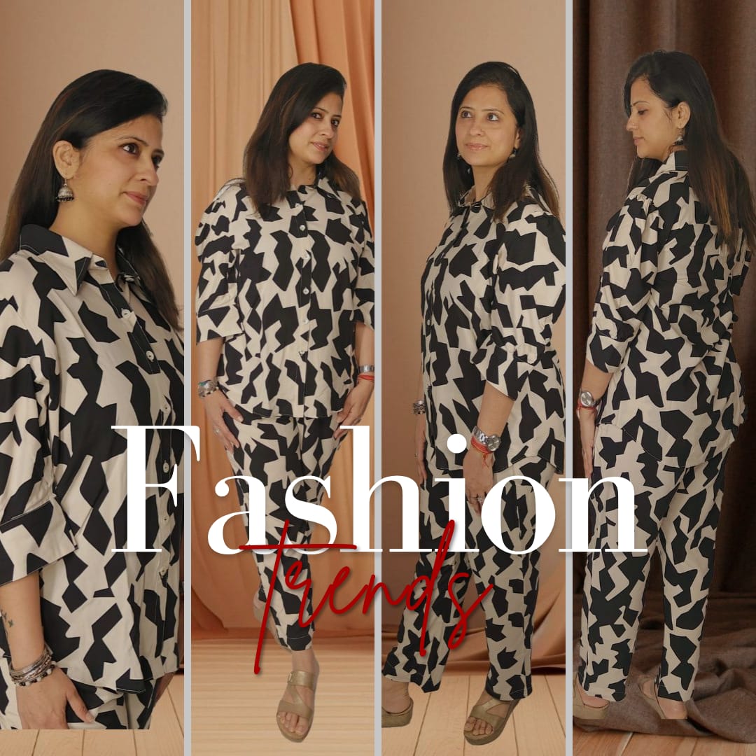 PRICE - 2800
Elevate your style with our stunning black & white
abstract print co-ord set for women. ⚫⚪ Perfect for
making  bold statement with minimal effort. Stand out
from the crowd effortlessly!

#thereemamehta #thereemamehtacollections
#thereemamehtaboutique #AbstractPrint