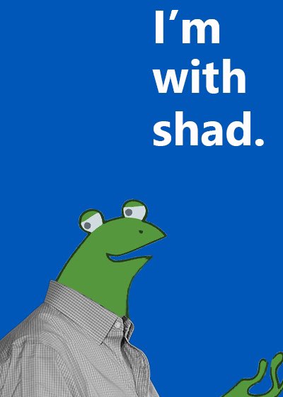 SHAD>PEPE 

We all know it, and if we don’t we should. #fortheculture #fortherecord #shadilay point emerging probably mooning. Because it’s not up to us 🤷🐸🫂 #frogsunite $shad #shad @solana