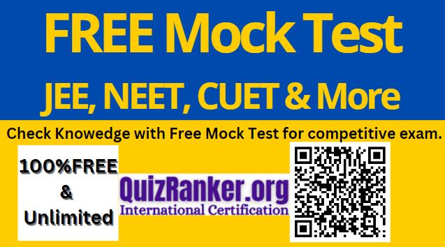 quizranker.org/mock-test-for-… 
#FreeMockTest #FREEJEEETest #CUETMockTest #NEETMockTest