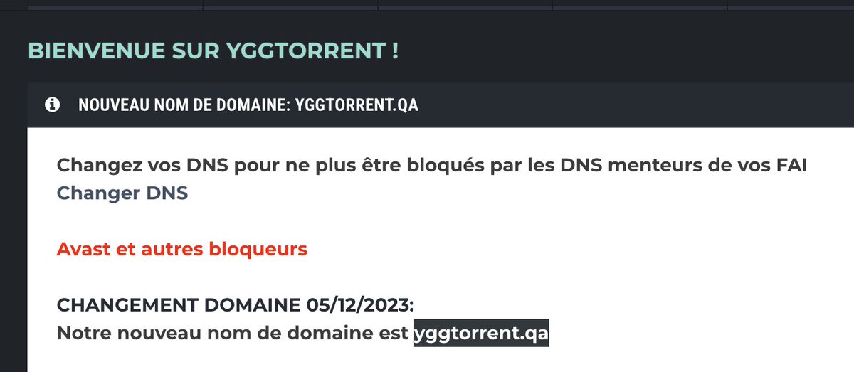 bobjouy's tweet photo. Vous avez sans doute entendu parler de la décision de la cour de cassation hier.

Pour Yggtorrent, ils ont déjà plus de 3 mois de retard : l'URL actuelle n'est pas concernée 😅

https://t.co/D12xM47fdo https://t.co/UUw9jsGKaH