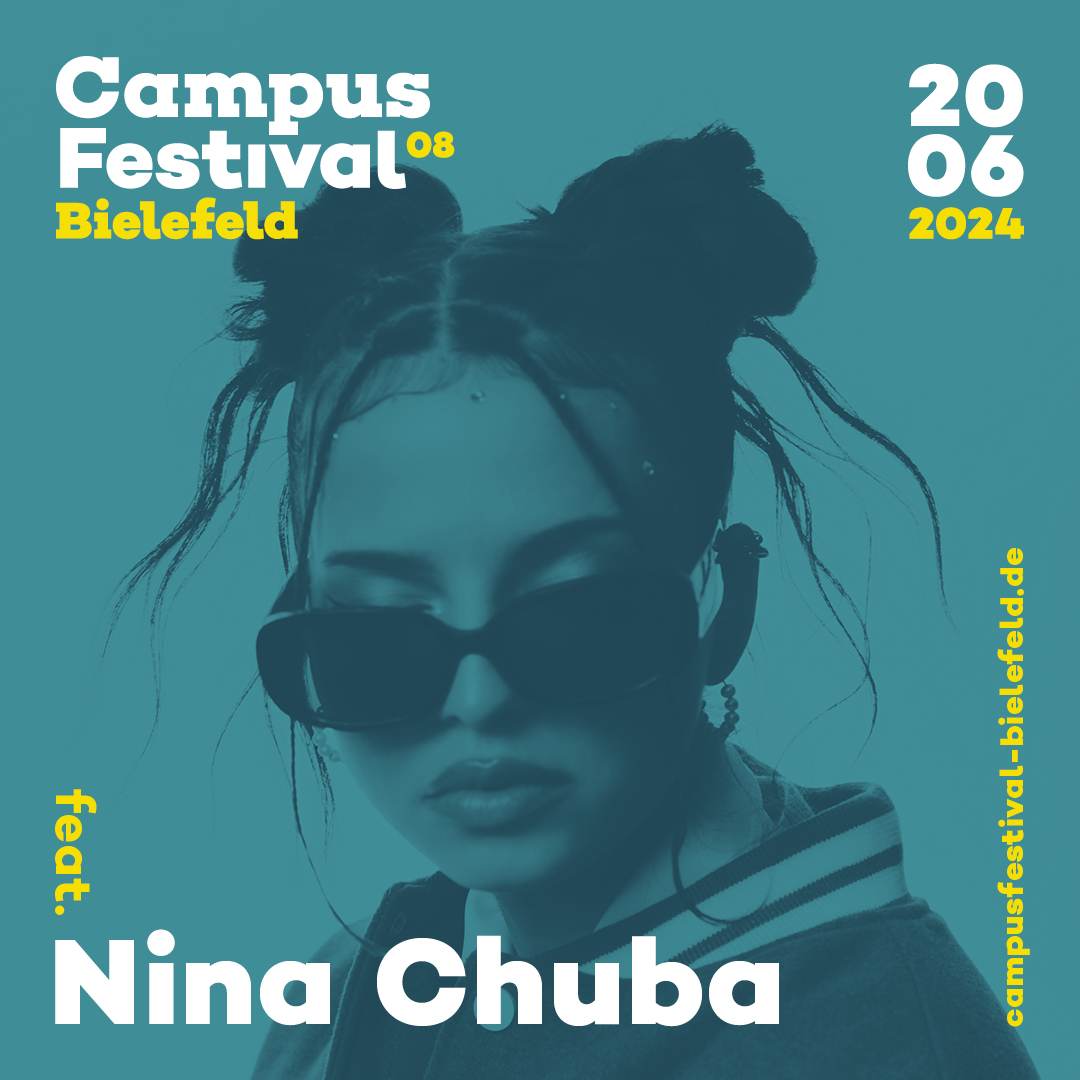 CFBielefeld's tweet photo. 🥭🙌 Put Your Mangos And Wildberry Lillets In The Air: Der Headliner auf dem Campus Festival 2024 ist die wunderbare @ninachuba!

🎫 Tickets und weitere Infos findet ihr unter: https://t.co/oj633Locd9

#campusfestival #bielefeld #cfb24 #ninachuba https://t.co/ZM5L86lqcb
