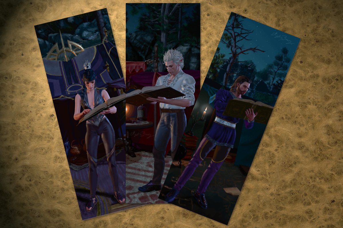 MysticBinary's tweet photo. Baldur's Gate 3 Bookmarks
#BaldursGate3 #GaleDekarios #Astarion #Shadowheart #AffinityPhoto https://t.co/MCgQpsjwvR