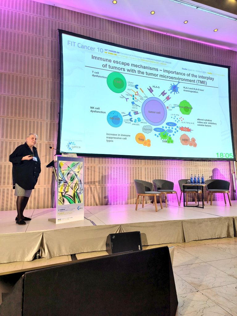 #FITCancer10 ,Dr Barbara Seliger, @UniHalle , evaluates antitumoral immune response after immune checkpoint to inhibitors. Thanks for joining us!