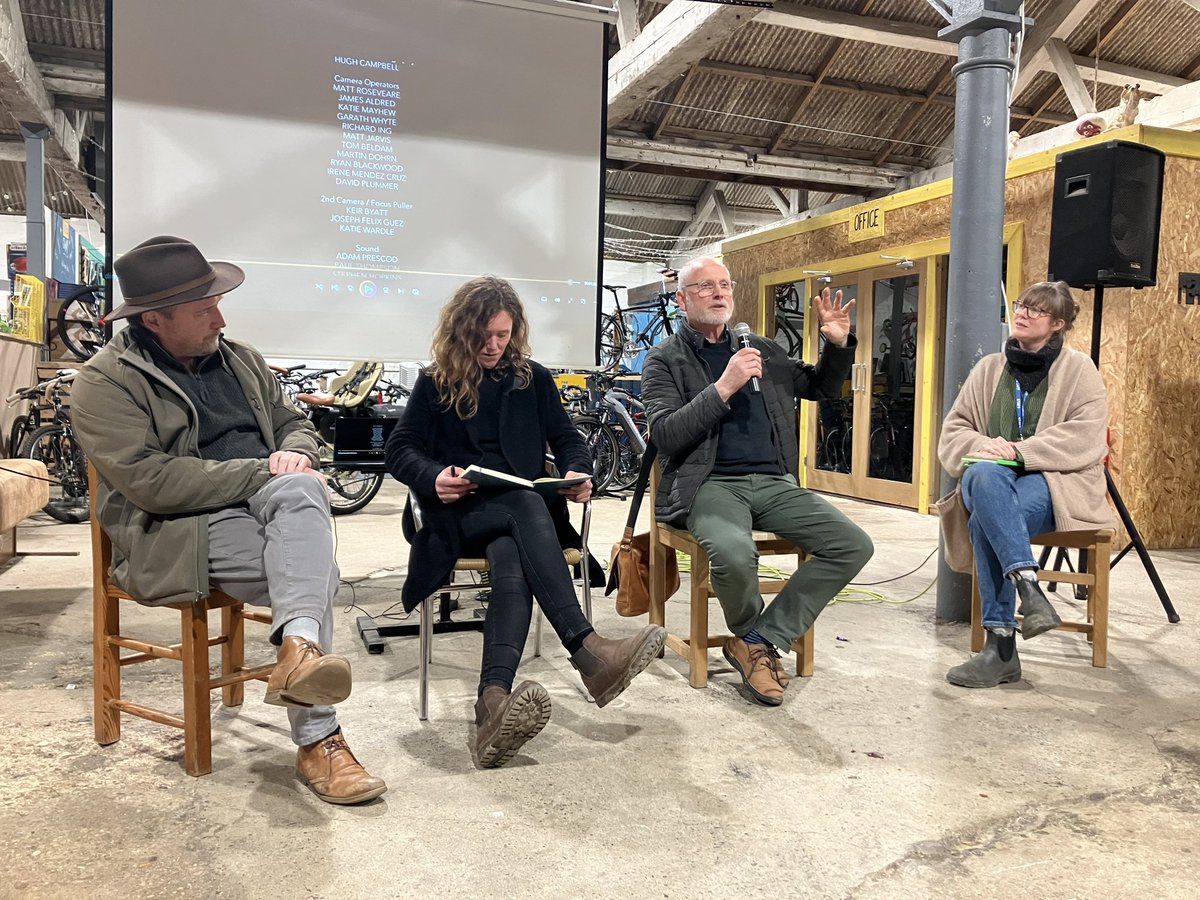 Great book, so inspiring, and I loved the Wilding film at @FilmStroud #thelongtable last night, including an excellent panel session afterwards which explored the ways can we incorporate enough productivity and food security into a wilder landscape