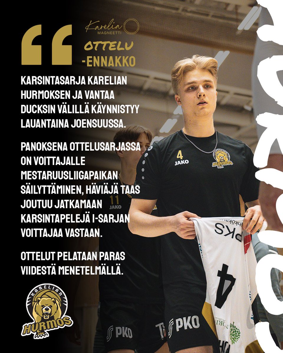 ”Hurmos lähtee ottelusarjaan hienoisena ennakkosuosikkina.”

Lue otteluraportti kokonaisuudessaan nettisivuiltamme >> karelianhurmos.fi/tosipelit-alka… ❗️

#mestaruusliiga #lentopallo #tunnehurmos #otteluennakko
