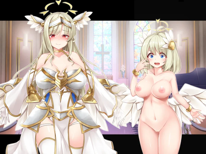 ふたなりに侵されて堕ちていく天使達。#ふたなり 