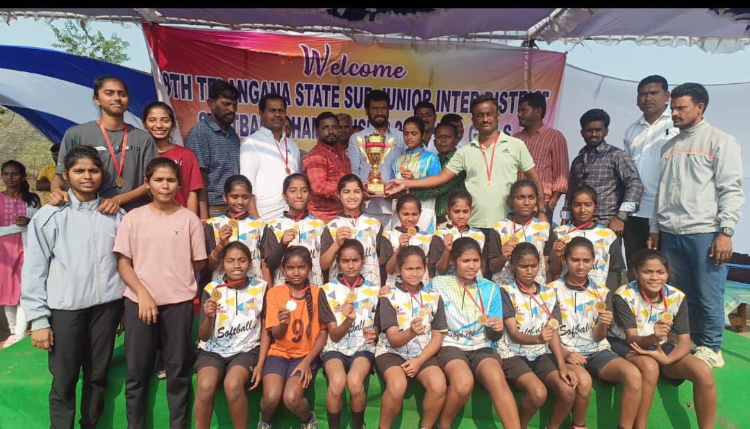 The girl's softball team from #TSWREIS Nizamabad secured victory in the Sub Junior State Softball Championship hosted at the KGBV grounds in Neredigonda, Adilabad.Their remarkable performance showcased their dedication and skill,earning them well-deserved recognition as champions