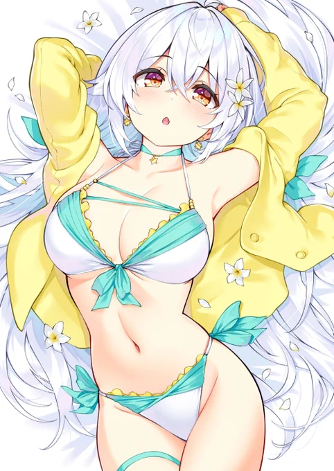 寝そべり水着ラプアさん 