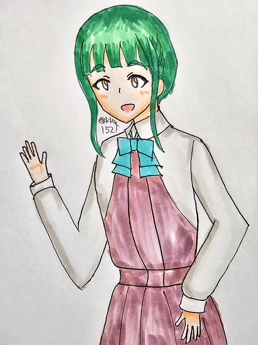 高波ちゃん#艦これ版真剣お絵描き60分一本勝負_20240316#高波進水日 