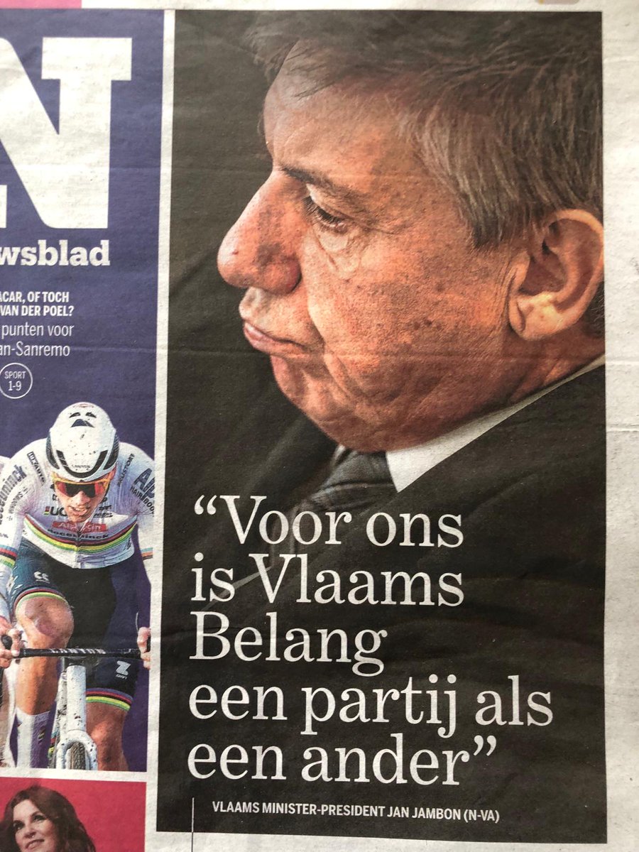 Voor ons, en een meerderheid van Vlamingen, niet @JanJambon. We kunnen ons geen nieuwe communautaire chaos en avonturen met extremisten veroorloven. We moeten vanaf 10 juni direct aan de slag om onze welvaart te versterken. Ons Groeiplan ligt klaar.